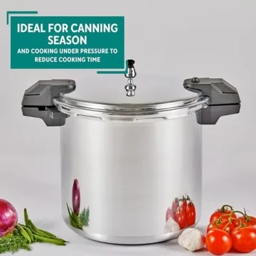 Mirro 22 Quart Pressure Canner for Safe Food Preservation