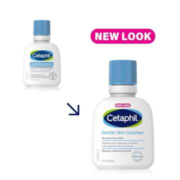 Cetaphil Gentle Skin Cleanser for Sensitive Skin - 12 Pack of Travel-Friendly 2 oz
