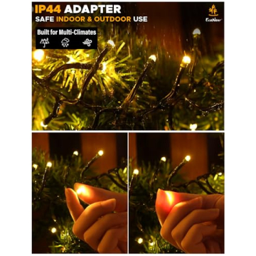 EcoNour 1000 LED Cluster Twinkle Lights for Christmas