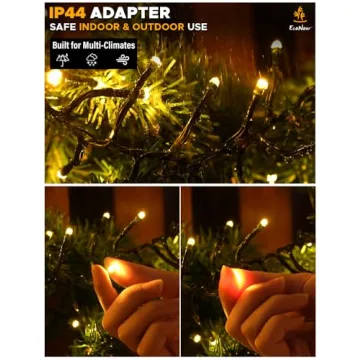 EcoNour 1000 LED Cluster Twinkle Lights for Christmas