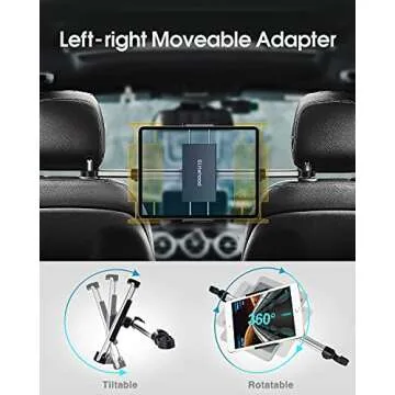 Elitehood iPad Car Holder - Adjustable & Convenient