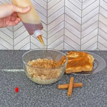 Cornucopia 8oz HDPE Plastic Squeeze Bottles w/Yorker Tips (6-Pack), Empty Refillable Bottles for Arts, Crafts & Kitchen (6 Pack)