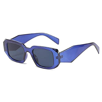 Trendy Blue DUPER Sunglasses Y2K Style UV Protection