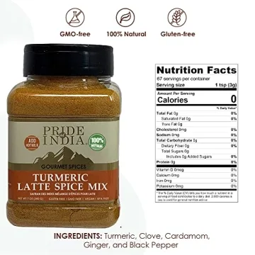 Pride of India Turmeric Latte Spice Mix for Healthier Lattes