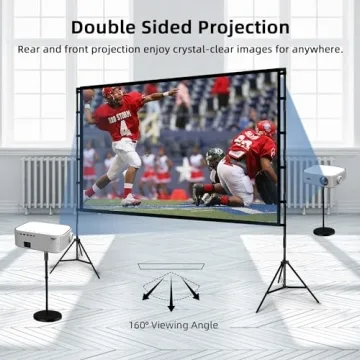 Projector Screen and Stand for Home Theater Cinema
