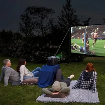 Projector Screen and Stand for Home Theater Cinema