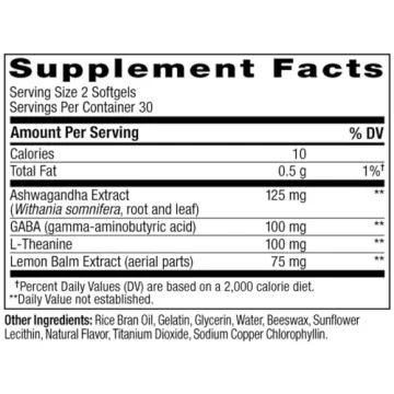 OLLY Ultra Goodbye Stress Softgels 60ct Fast Relief