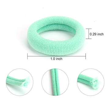 BAOLI 200PCS Cotton Baby Hair Ties, Mini Seamless Toddler Hair Bands, Soft Hair Elastics Ponytail Ho...