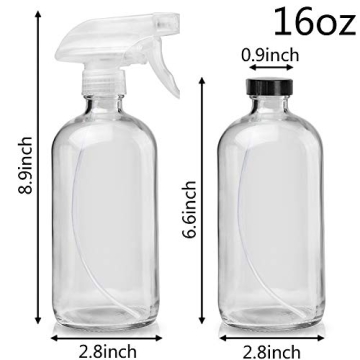 Cosywell 16oz Glass Spray Bottles for Essential Oils and More