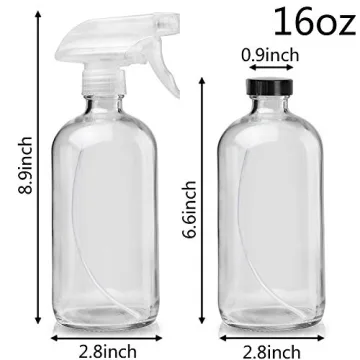 Cosywell 16oz Glass Spray Bottles for Essential Oils and More