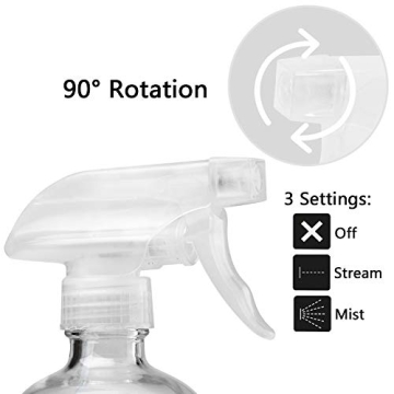 Cosywell 16oz Glass Spray Bottles for Essential Oils and More