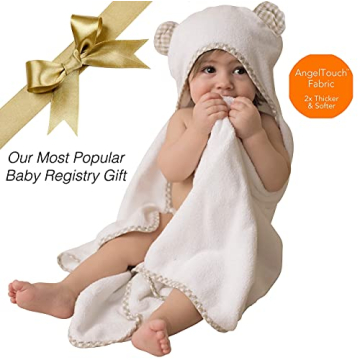 Channing & Yates Organic Baby Bath Towel Set - Soft, Stylish Towel