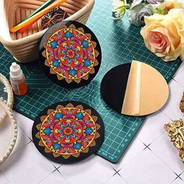 DARENYI 2Pcs Round Acrylic/Plexiglass Sheets, 12 inch Black Acrylic Boards 0.04 Inch Thick Blank Acrylic Discs Circle Plastic Sheets Acrylic Panels for DIY Craft Signs Painting