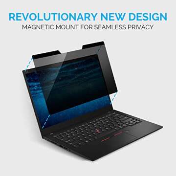 ZBRANDS // Magnetic Privacy Screen Anti-Glare Filter | Anti-Spy Glass Screen Film (Universal - 13")