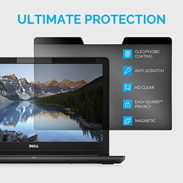 ZBRANDS // Magnetic Privacy Screen Anti-Glare Filter | Anti-Spy Glass Screen Film (Universal - 13")