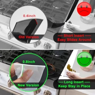 Silicone Counter Gap Cover by Kindga for Clean Kitchens