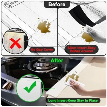 Silicone Counter Gap Cover by Kindga for Clean Kitchens