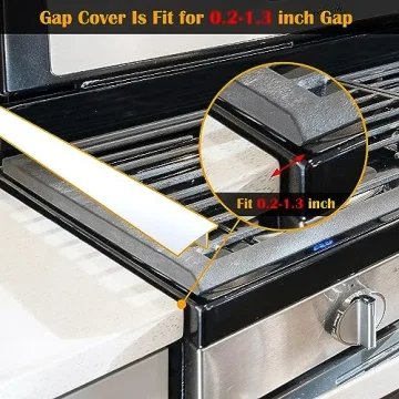 Silicone Counter Gap Cover by Kindga for Clean Kitchens