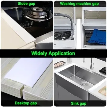 Silicone Counter Gap Cover by Kindga for Clean Kitchens
