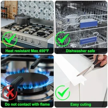 Silicone Counter Gap Cover by Kindga for Clean Kitchens