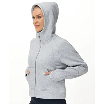 Women's Full-Zip Hoodie for Gym and Casual Wear