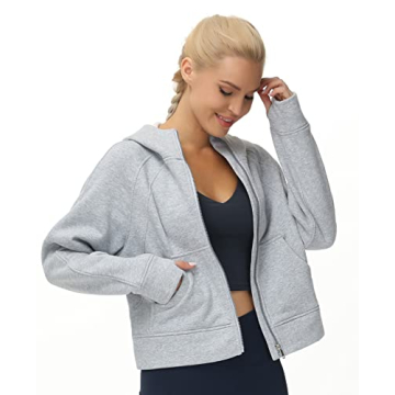 Women's Full-Zip Hoodie for Gym and Casual Wear