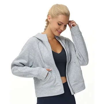 Women's Full-Zip Hoodie for Gym and Casual Wear