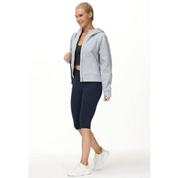 Women's Full-Zip Hoodie for Gym and Casual Wear