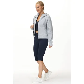 Women's Full-Zip Hoodie for Gym and Casual Wear