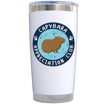 KLUBI Capybara Gifts - Capybara Mug 20oz Animal Print Tumbler Cute Capybara Stuff Capybara Birthday ...