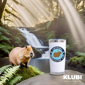 Capybara Tumbler 20oz Cute Design Perfect for Gifts