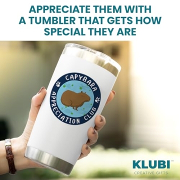 Capybara Tumbler 20oz Cute Design Perfect for Gifts