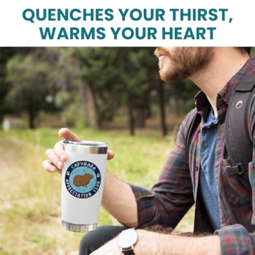 Capybara Tumbler 20oz Cute Design Perfect for Gifts