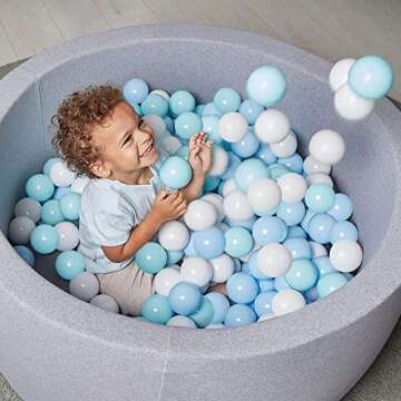 Amuya Colorful Ball Pit Balls - 170 Non-Toxic Play Balls