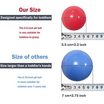 Amuya Colorful Ball Pit Balls - 170 Non-Toxic Play Balls