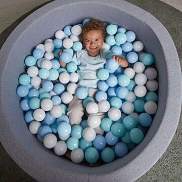 Amuya Colorful Ball Pit Balls - 170 Non-Toxic Play Balls