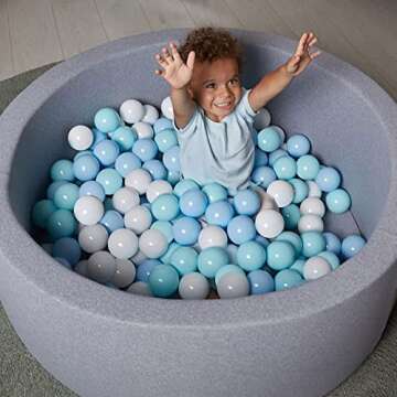 Amuya Colorful Ball Pit Balls - 170 Non-Toxic Play Balls