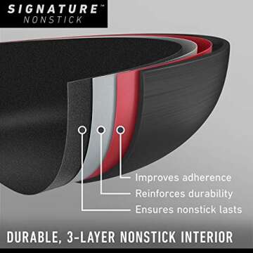 Calphalon 10-Piece Nonstick Kitchen Cookware Set, Stay-Cool Stainless Steel Handles, Dishwasher and ...