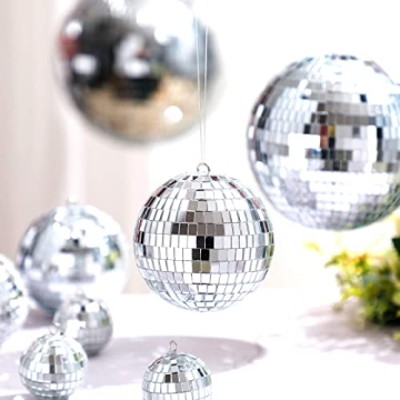 MTLEE 20 Pcs Mirror Disco Balls for Dazzling Decor