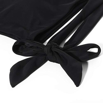 Trendy MOOSLOVER Women One Shoulder High Waisted Bikini