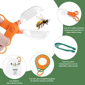 SERRELIM Bug Catcher Kit for Outdoor Exploration Kids