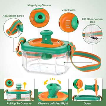 SERRELIM Bug Catcher Kit for Outdoor Exploration Kids