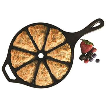 Lodge Seasoned Cornbread Pan, 9", Black
