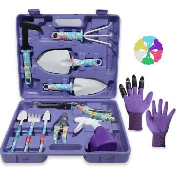 Stainless Steel Garden Tool Set - 30 PCS with Gloves