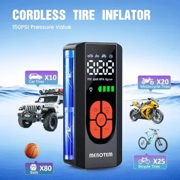 150PSI Portable Tire Inflator Air Compressor
