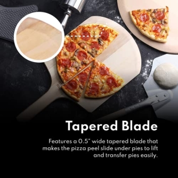 Durable Wooden Pizza Peel for Easy Baking and Transfers