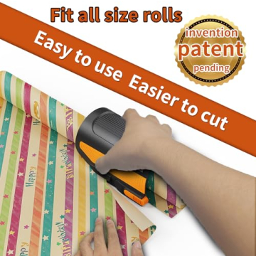Wrapping Paper Cutter with 3 Blades for Easy Gift Wrapping