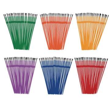 Colorations 144WB Assorted Paint Brushes Set for Kids