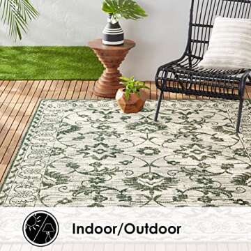 Nicole Miller Ayala Floral Indoor/Outdoor Area Rug - 7'9"x10'2"