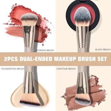 Premium Dual-Ended Makeup Brushes for Flawless Beauty